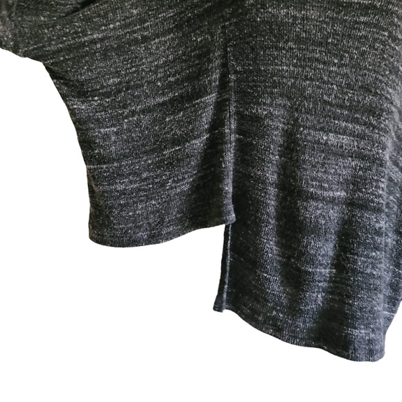 LNA Revolve Heather Gray Uneven Asymmetrical Hem Knit Top Women's Size XS - Picture 6 of 12